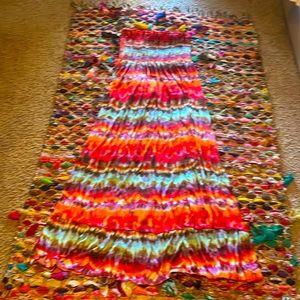 Size 2x Caren Sport strapless maxi dress